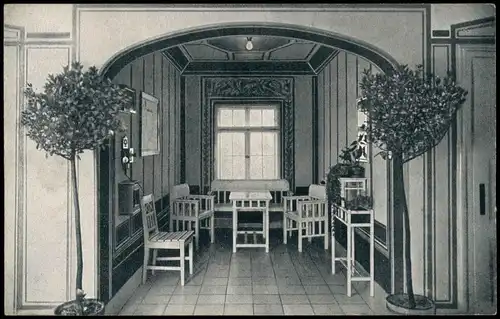 Ansichtskarte Oberschlema-Bad Schlema Radiumbad Kurhotel Warteraum. 1922