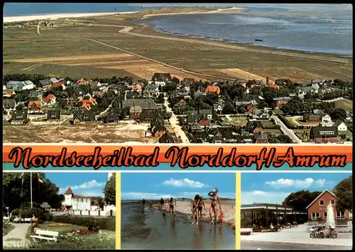 Norddorf auf Amrum Noorsaarep | Nordtorp Mehrbildkarte mit 4 Ortsansichten 1976