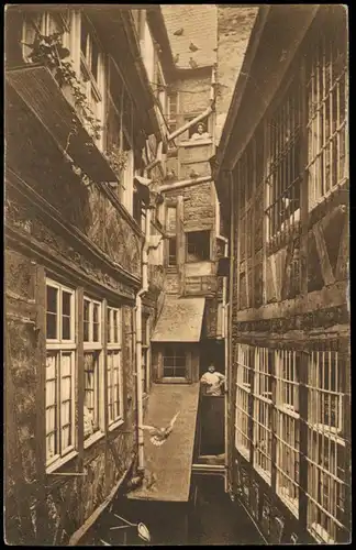 Ansichtskarte Frankfurt am Main Höfchen am Tuchgaden 9 1910