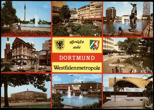 Ansichtskarte Dortmund Mehrbildkarte der Westfalen-Metropole 1980