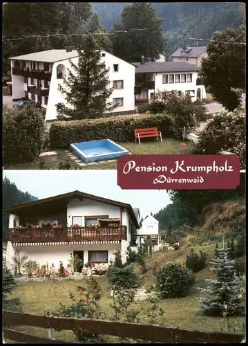 Geroldsgrün Mehrbildkarte Frühstücksplension Krumpholz Dürrenwaid 1988