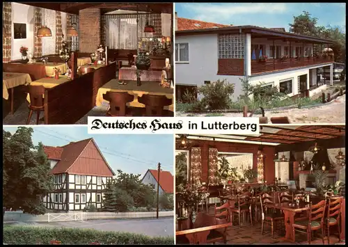 Lutterberg-Staufenberg  LANDGASTHOF HOTEL Deutsches Haus in Lutterberg 1970