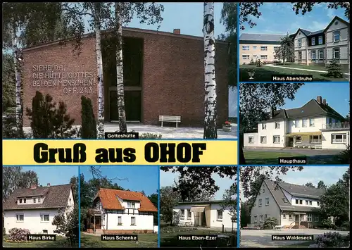 Meinersen Mehrbild-AK mit Diakonissenstation Altenheim Am Walde 1986