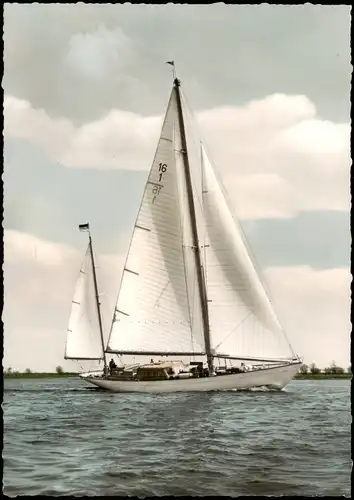 Ansichtskarte  Segelboot Segel-Yacht B/Y ASGARD 1960