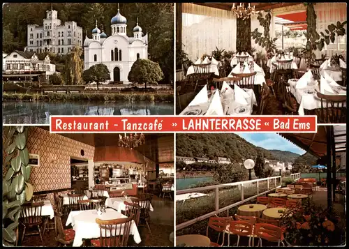 Ansichtskarte Bad Ems Mehrbildkarte Restaurant Tanzcafé Lahnterrasse 1975