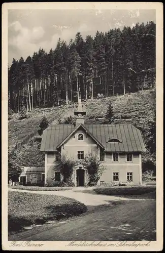 Postcard Bad Reinerz Duszniki-Zdrój Medelsscheshazs im Schmelzepark 1923