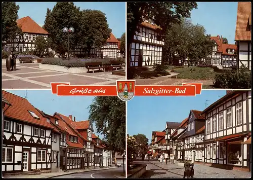 Ansichtskarte Salzgitter Mehrbildkarte mit 4 Ortsansichten 1980