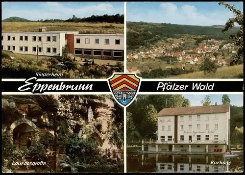 Eppenbrunn Mehrbild-AK mit Kinderheim, Lourdesgrotte, Kurhaus, Pfälzer Wald 1971