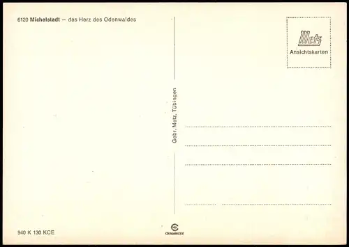 Ansichtskarte Michelstadt Mehrbildkarte mit 5 Ortsansichten 1980