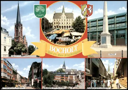 Bocholt (Westfalen) Mehrbildkarte Ortsansichten Stadtteilansichten 1980