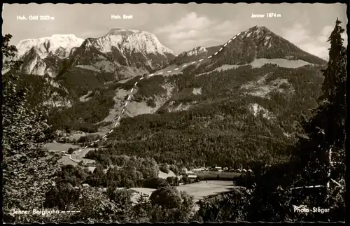 Schönau am Königssee  Berchtesgadener Land Jenner Bergbahn Verlauf 1960