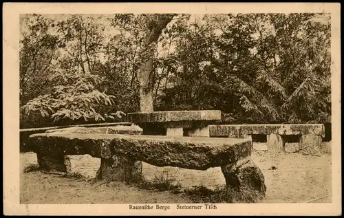 Ansichtskarte Rauen-Spreenhagen Rauensche Berge Steinerner Tisch 1926