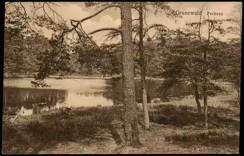Ansichtskarte Grunewald-Berlin Pechsee 1922