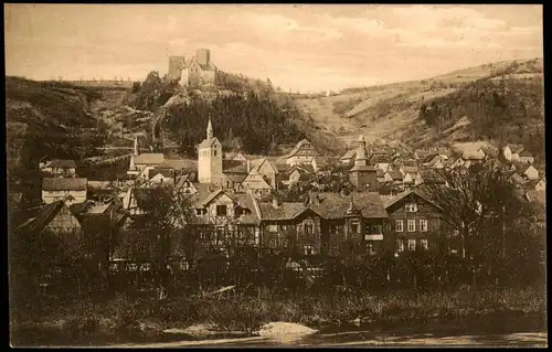 Ansichtskarte Treffurt Stadtpartie 1916