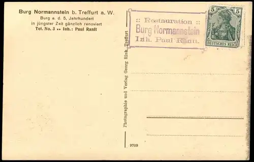 Ansichtskarte Treffurt Stadtpartie 1916