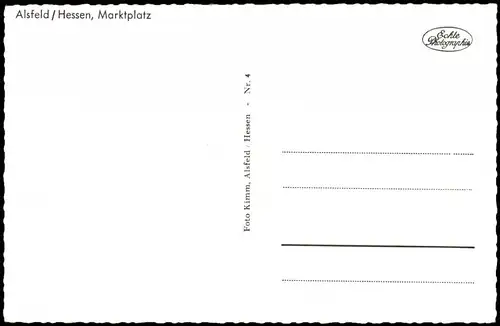 Ansichtskarte Alsfeld Partie am Marktplatz 1960