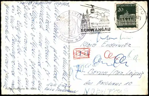 Garmisch-Partenkirchen Mehrbildkarte mit vielen Eibsee Fotoansichten 1960/1976