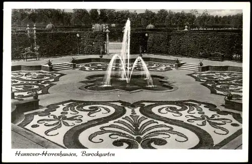 Herrenhausen-Hannover Wasserkunst Wasserspiele Barockgarten 1956