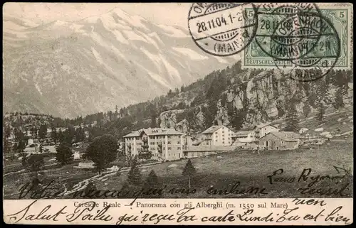 Südtirol Cei esole Reale Panorama con gli Alberghi (m. 1550 sul Mare ) 1904