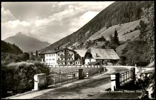 Ansichtskarte Thiersee Partie am Gasthof Schmidtal, Tirol 1960