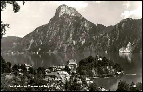 Ansichtskarte Traunkirchen Traunkirchen am Traunsee mit Traunstein 1960