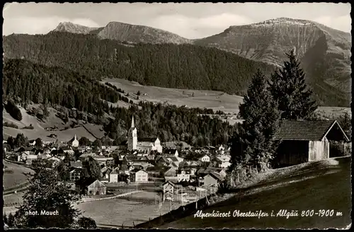 Ansichtskarte Oberstaufen Panorama-Ansicht des Schrothkurortes 1962
