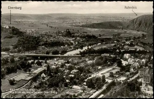 Bad Münster am Stein-Ebernburg   Nahe-Tal u. Ebernburg 1955