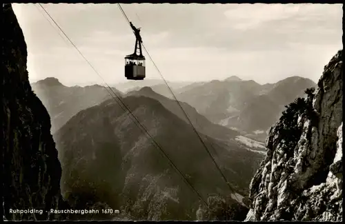 Ansichtskarte Ruhpolding Rauschbergbahn Rauschberg Berg Panorama 1964