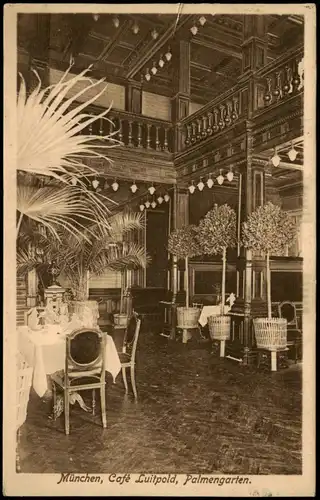 Ansichtskarte München Cafe Luitpold, Palmengarten 1916
