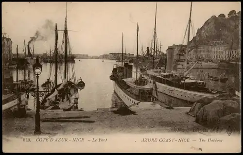 CPA Nizza Nice Hafen, Dampfer 1922