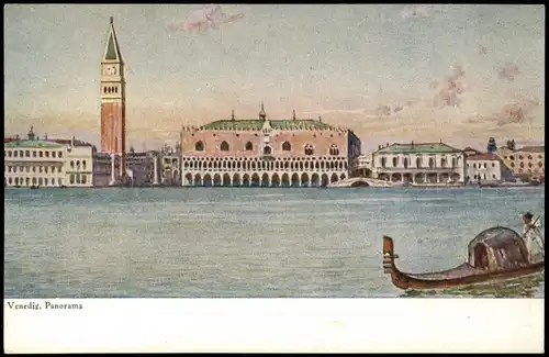 Venedig Venezia Stadt, Werbekarte WEbers Carlsbader Kaffeebohne 1912