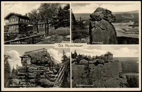 Postcard Karlsberg Karłów Heuscheuer 4 Bild: Schweizerhaus 1938