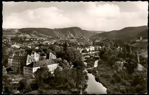 Ansichtskarte Bad Kreuznach Panorama-Ansicht Blick zum Salinental 1956