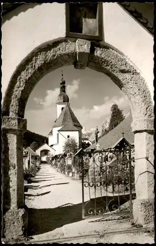 Ramsau bei Berchtesgaden Berchtesgadener Land Kirche in Ramsau 1960