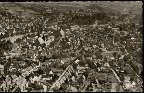 Ansichtskarte Ansbach Luftbild Luftaufnahme 1954