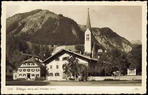 Ansichtskarte Holzgau Stadtpartie 1934