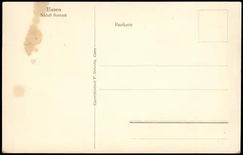 Ansichtskarte Borbeck-Essen (Ruhr) Schloß 1928