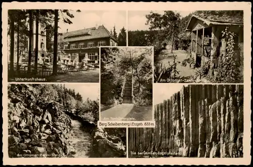 Ansichtskarte Scheibenberg (Erzgebirge) Hütte, Unterkunftshaus MB 1936