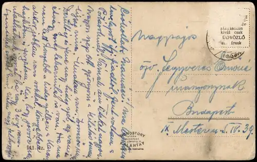 Postcard Hévíz-gyógyfürdő-Budapest Strandfürdő - Anlagen 1932