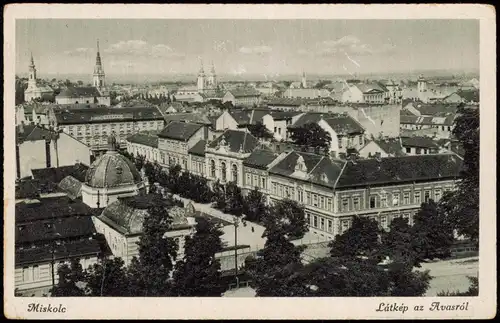 Postcard Miskolc Miskolc (Miškovec/Miszkolc) Látkép az Avasról 1932