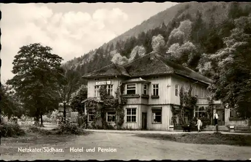 Ansichtskarte Netzkater Südharz Hotel und Pension 1959