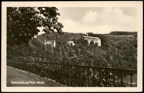 Ansichtskarte Schwarzburg Panorama-Ansicht 1957