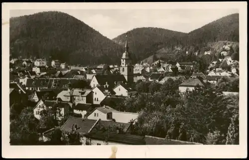 Ansichtskarte Friedrichroda Panorama-Ansicht; Ort im Thüringer Wald 1955