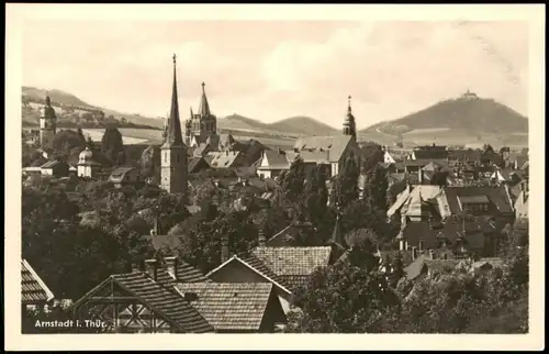 Ansichtskarte Arnstadt Panorama-Ansicht 1954