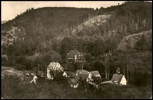 Ansichtskarte Asbach-Schmalkalden Panorama-Ansicht Ortspanorama 1963