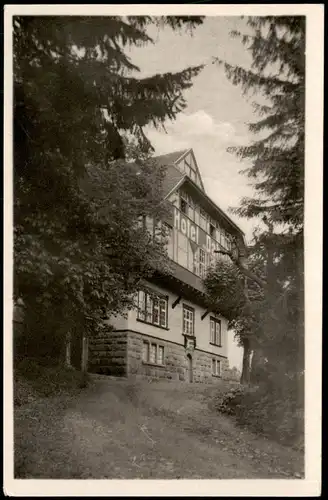 Ansichtskarte Gehlberg Hotel Daheim im Thüringer Wald 1955