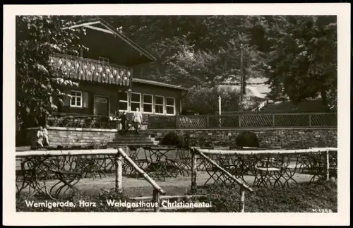 Wernigerode Waldgasthaus Christianental im Harz zur DDR-Zeit 1960