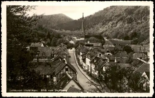 Ansichtskarte Ilfeld-Harztor Panorama-Ansicht auf den Ort 1961