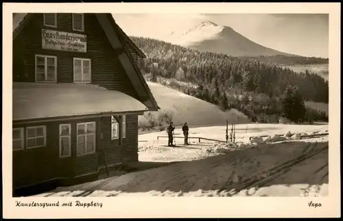 Ansichtskarte Oberschönau Waldhotel Kanzlersgrund; Umland-Ansicht 1960
