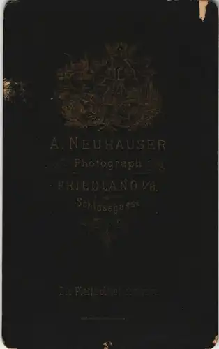 Frauen Portät Fotokunst Atelier-Photo/Foto Neuhäuser FRIEDLAND Böhmen 1900  CdV